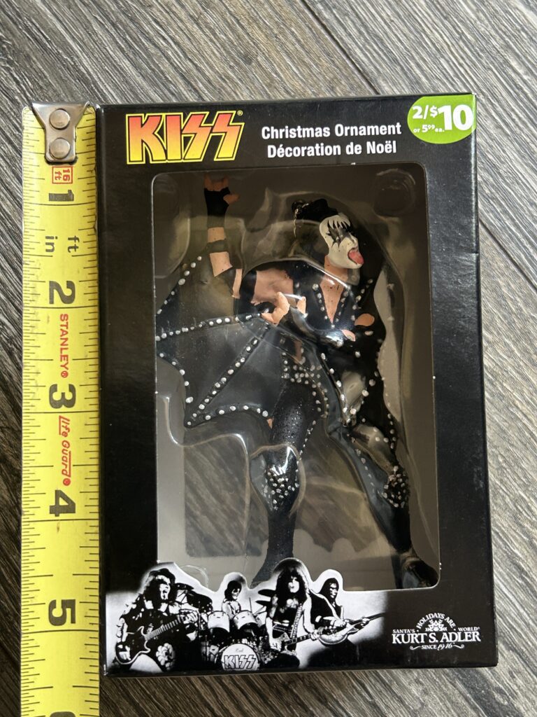 KISS Christmas Ornament Gene Simmons Kissmas Figure Vintage Kiss Memorabilia