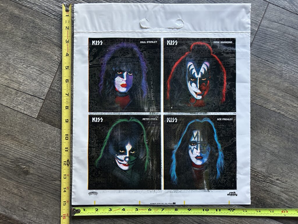 KISS Solo Albums 1978 PROMO Shopping Bag Aucoin UNUSED Vinyl Record Vintage Kiss