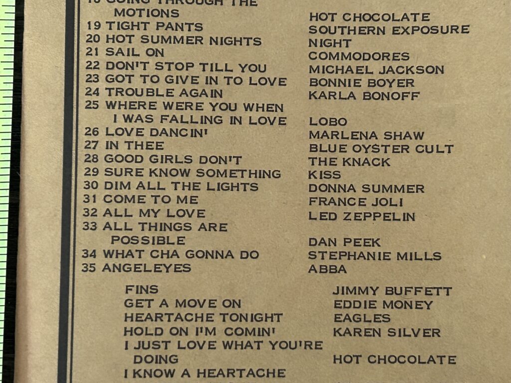 KISS Radio Survey I Was Made For Lovin' You Sure Know Something Vintage Aucoin
