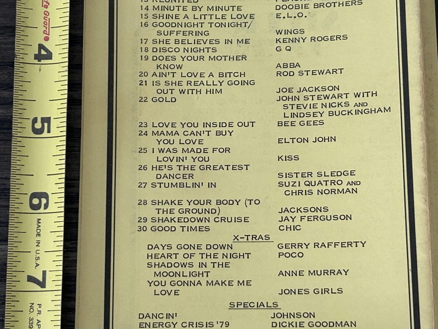 KISS Radio Survey I Was Made For Loving You June 22 1979 Vintage Kiss Aucoin