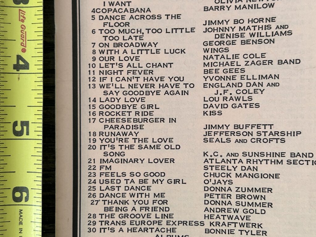 KISS Radio Survey Ace Frehley Rocket Ride May19 1978 Alive 2 Vintage Kiss Aucoin