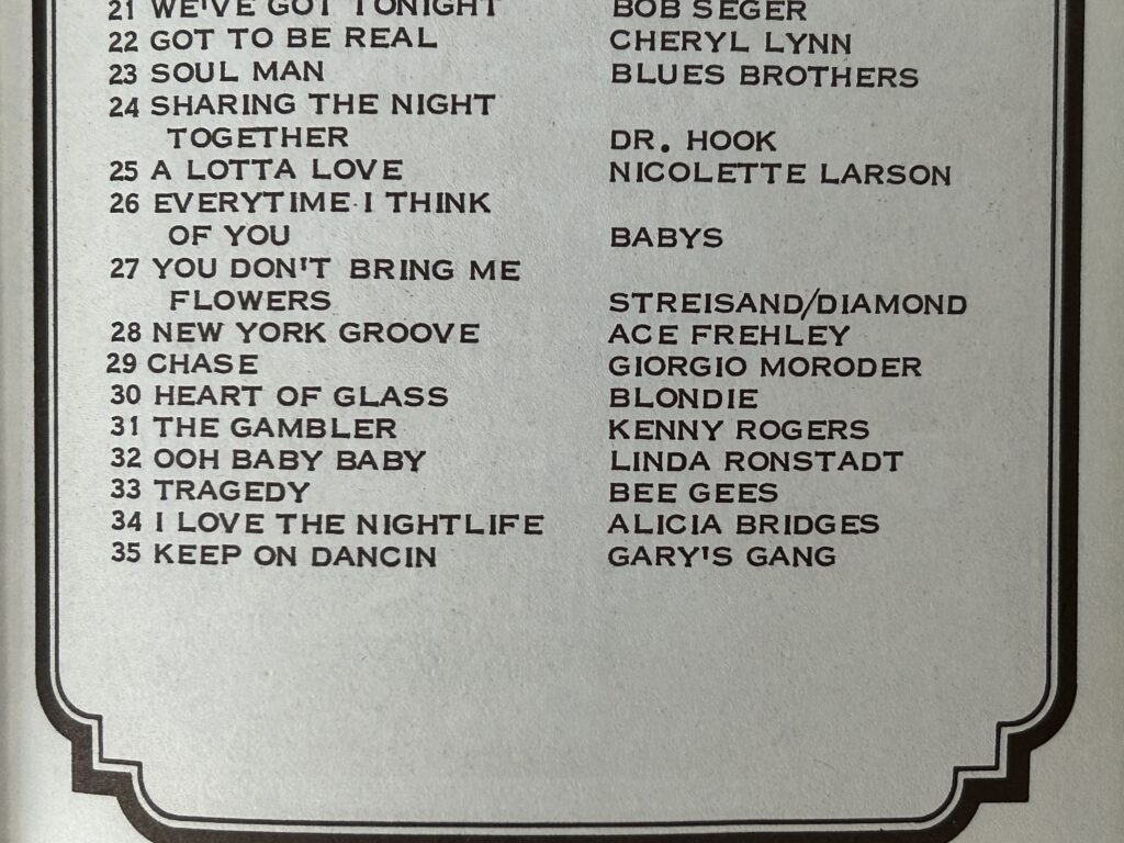 KISS Radio Survey ACE FREHLEY NY Groove Feb 16 1979 KISS Vintage Kiss Aucoin