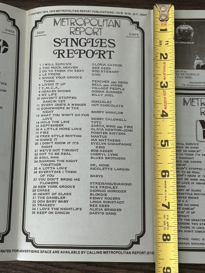 KISS Radio Survey ACE FREHLEY NY Groove Feb 16 1979 KISS Vintage Kiss Aucoin