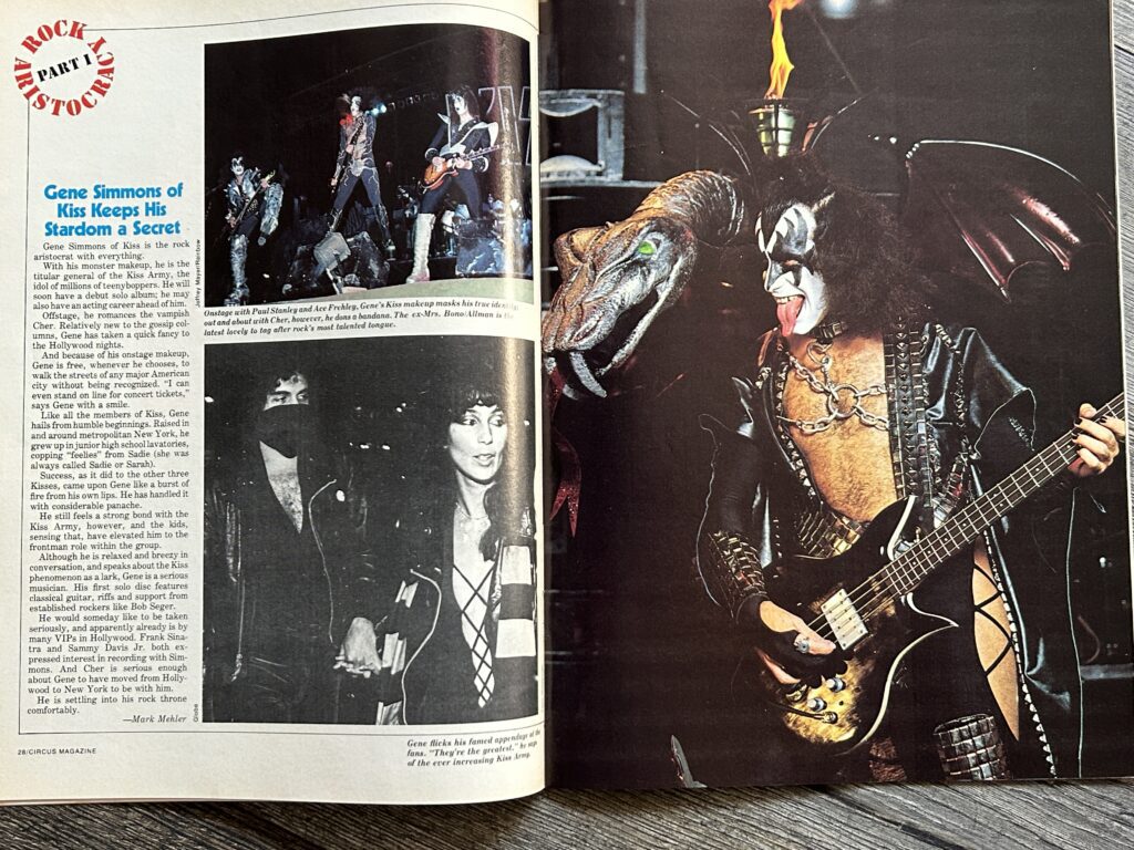 KISS Magazine CIRCUS Sep 1978 Vintage Kiss Aucoin Thin Lizzy Ronstadt Poster