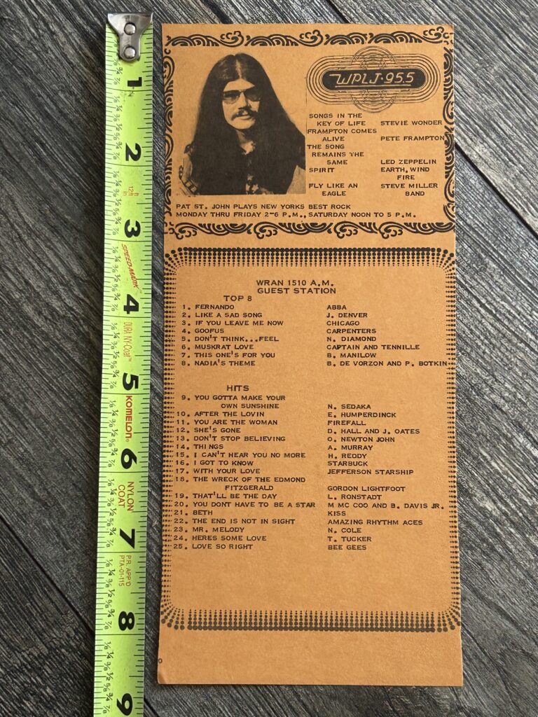 KISS Radio Survey Beth 1976 Vintage Kiss Aucoin Peter Criss Kiss Destroyer