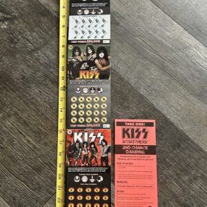 KISS Scratcher Lottery Card 3pc Set New Mexico Void Vintage Kiss Memorabilia A