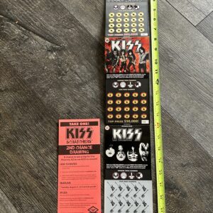 KISS Scratcher Lottery Card 3pc Set New Mexico Void Vintage Kiss Memorabilia B