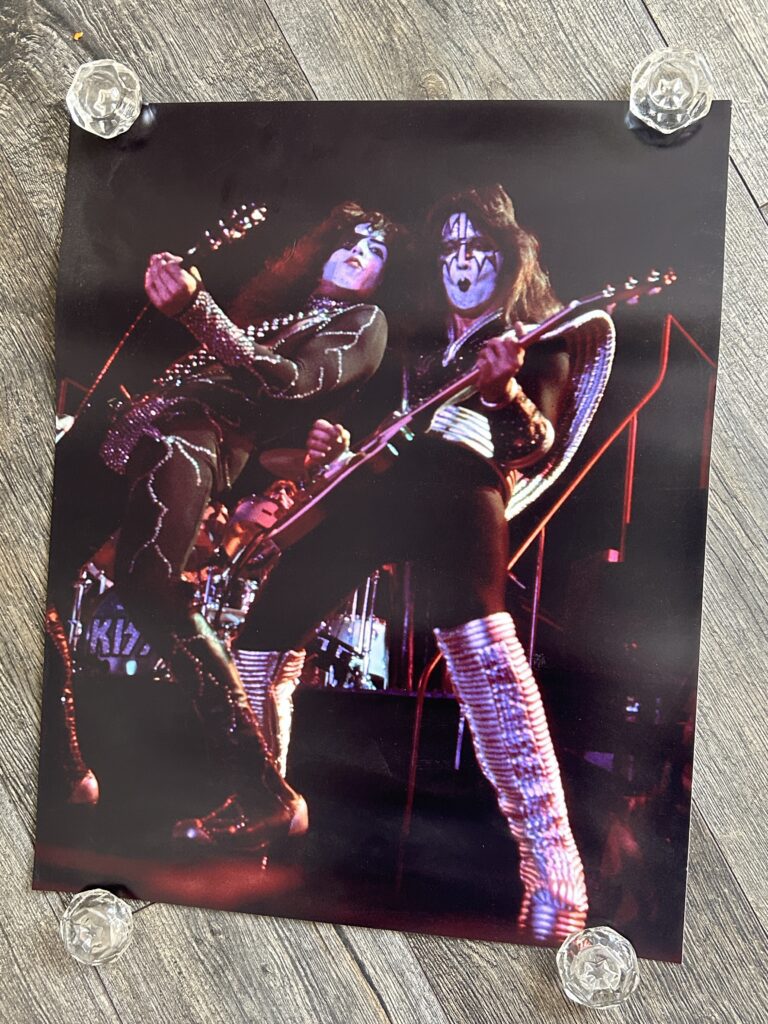 KISS Photo Poster Destroyer Tour Ace Frehley Paul 16x20 Vintage Kiss Aucoin