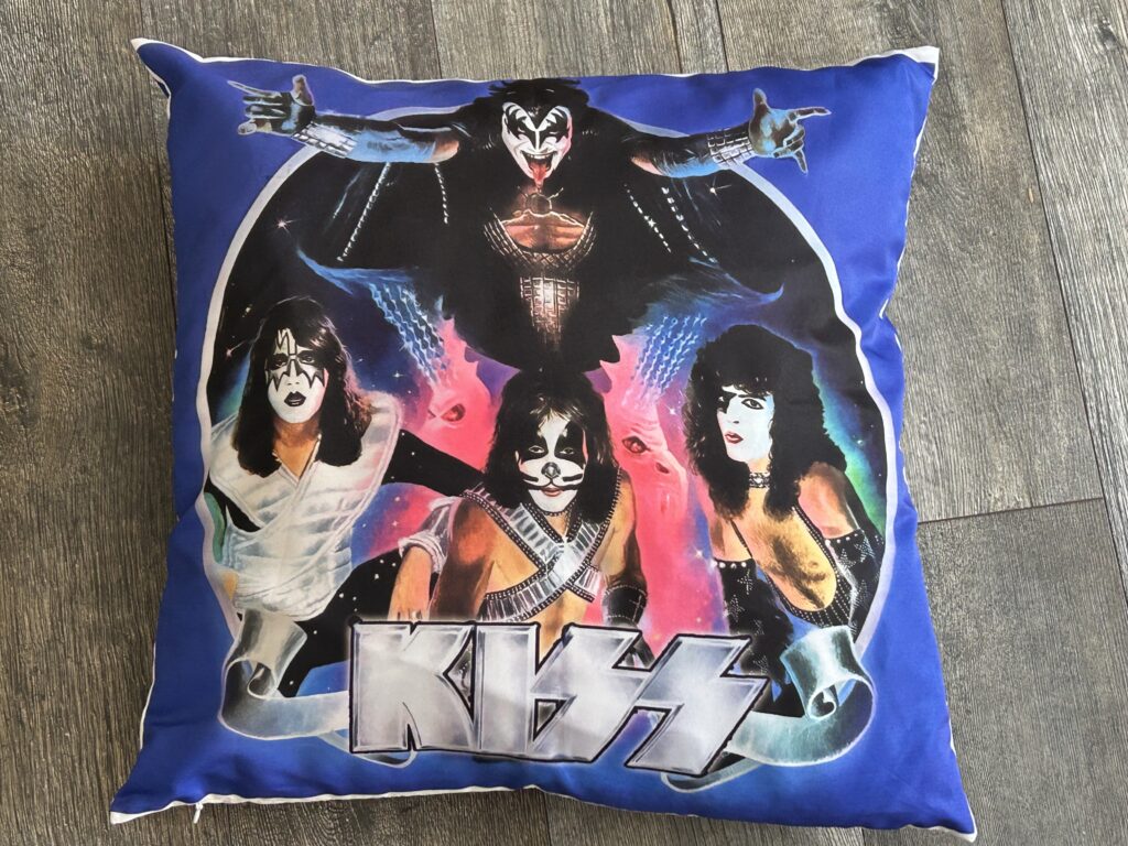 KISS Pillow 2nd Marvel Comic Pillowcase 20x20 UNUSED Vintage Kiss Memorabilia