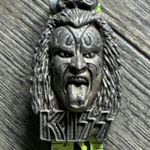 KISS Pendant Gene Simmons Head Dull Finish Vintage Kiss Memorabilia Aucoin