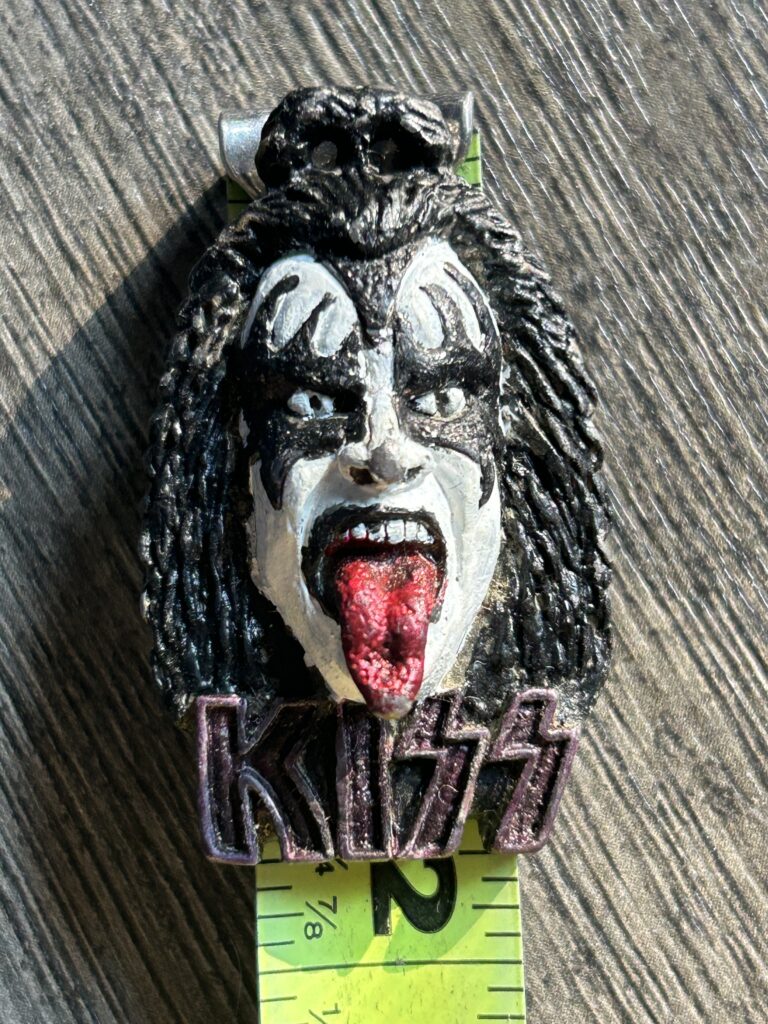 KISS Pendant Gene Simmons Headshop Version Vintage Kiss Memorabilia Aucoin