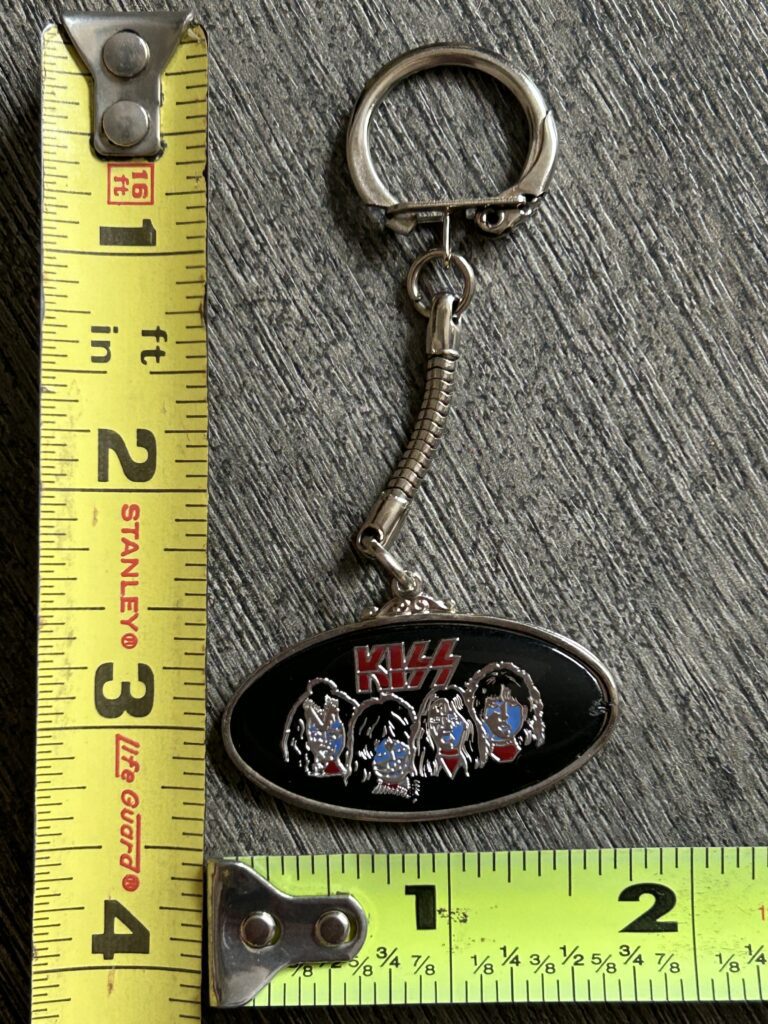 KISS Keychain Badge 1978 Solo Albums Faces Oval Vintage Kiss Memorabilia Aucoin