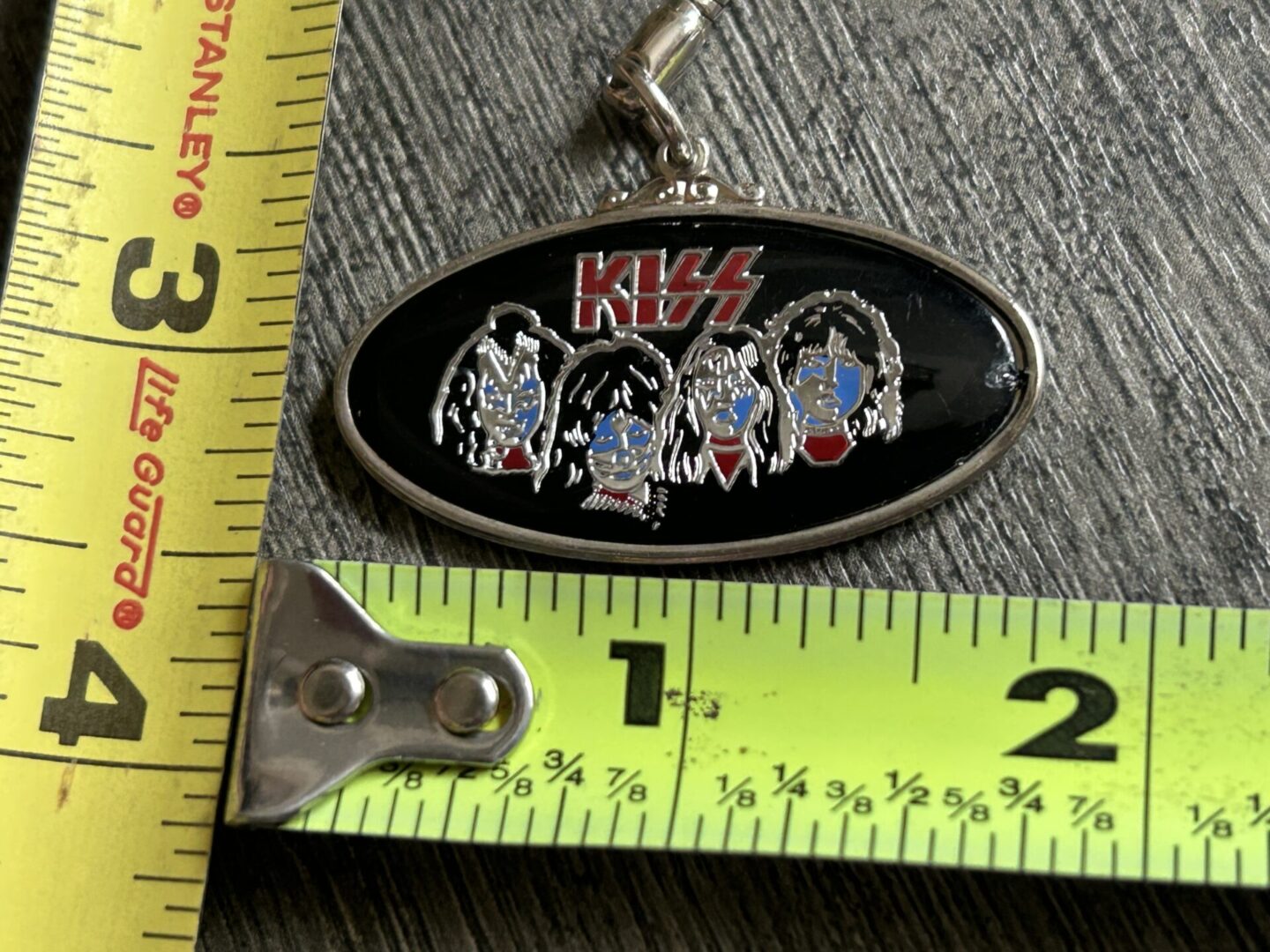 KISS Keychain Badge 1978 Solo Albums Faces Oval Vintage Kiss Memorabilia Aucoin