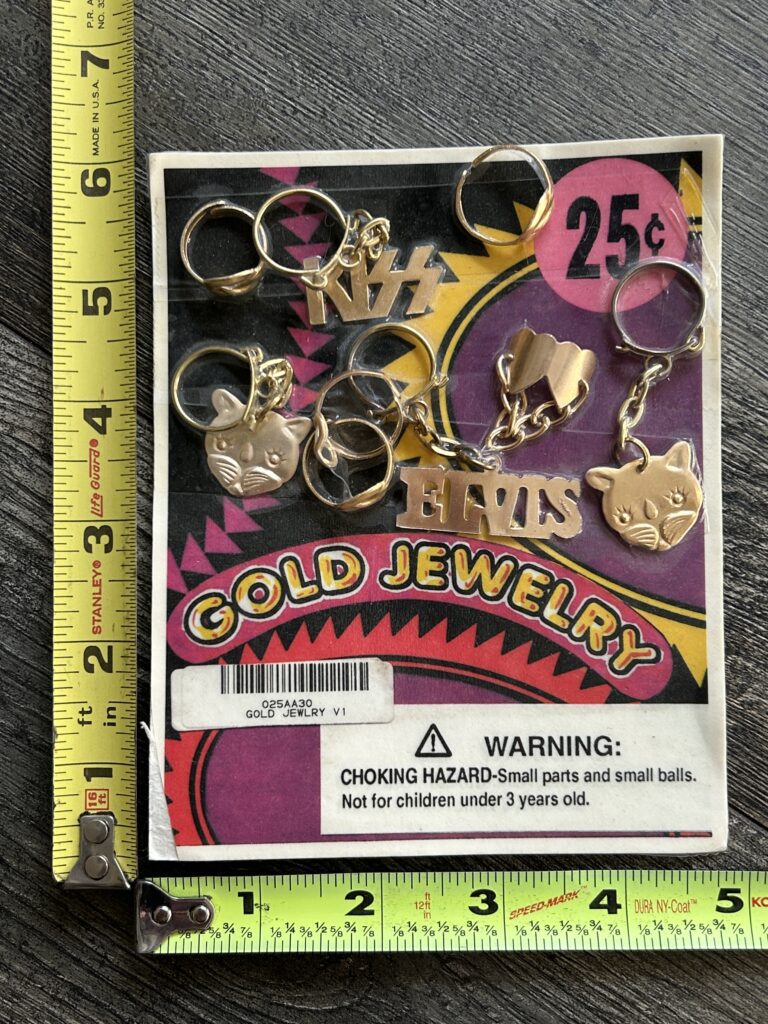 KISS Keychain Vending Machine Display Card B Vintage Kiss Memorabilia Aucoin