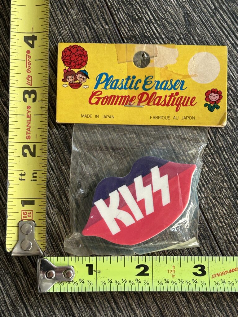 KISS Eraser Lips Japan Japanese Sealed Version A Vintage Kiss Memorabilia Aucoin
