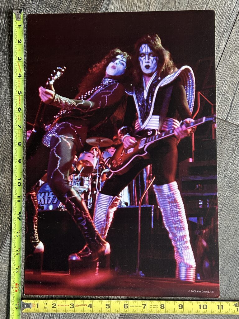KISS Photo 11x16 Official Kiss Catalog 2008 Paul Ace 1976 Vintage Kiss Aucoin