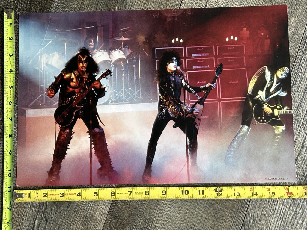 KISS Photo 11x16 Official Kiss Catalog 2008 Paul Lynde Show Vintage Kiss Aucoin