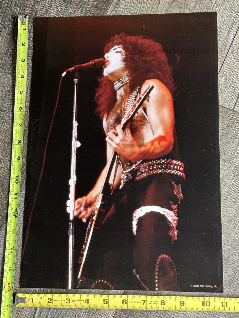 KISS Photo 11x16 Official Kiss Catalog 2008 Paul 1977 Tour Vintage Kiss Aucoin