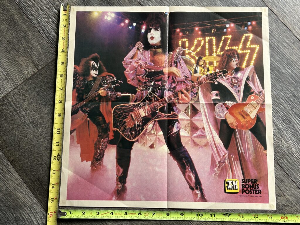 KISS Poster Centerfold Dynasty TV Week Australia Vintage Kiss Memorabilia Aucoin