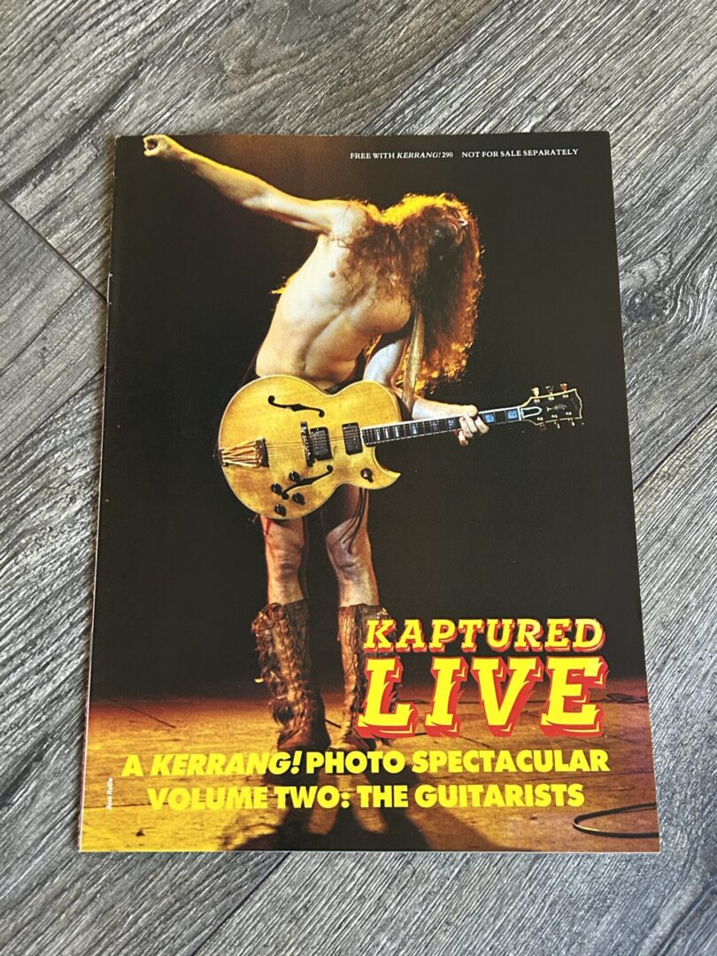Kerrang Magazine Kaptured Randy Rhoads Jake E Lee Zakk Centerfold Vintage Kiss