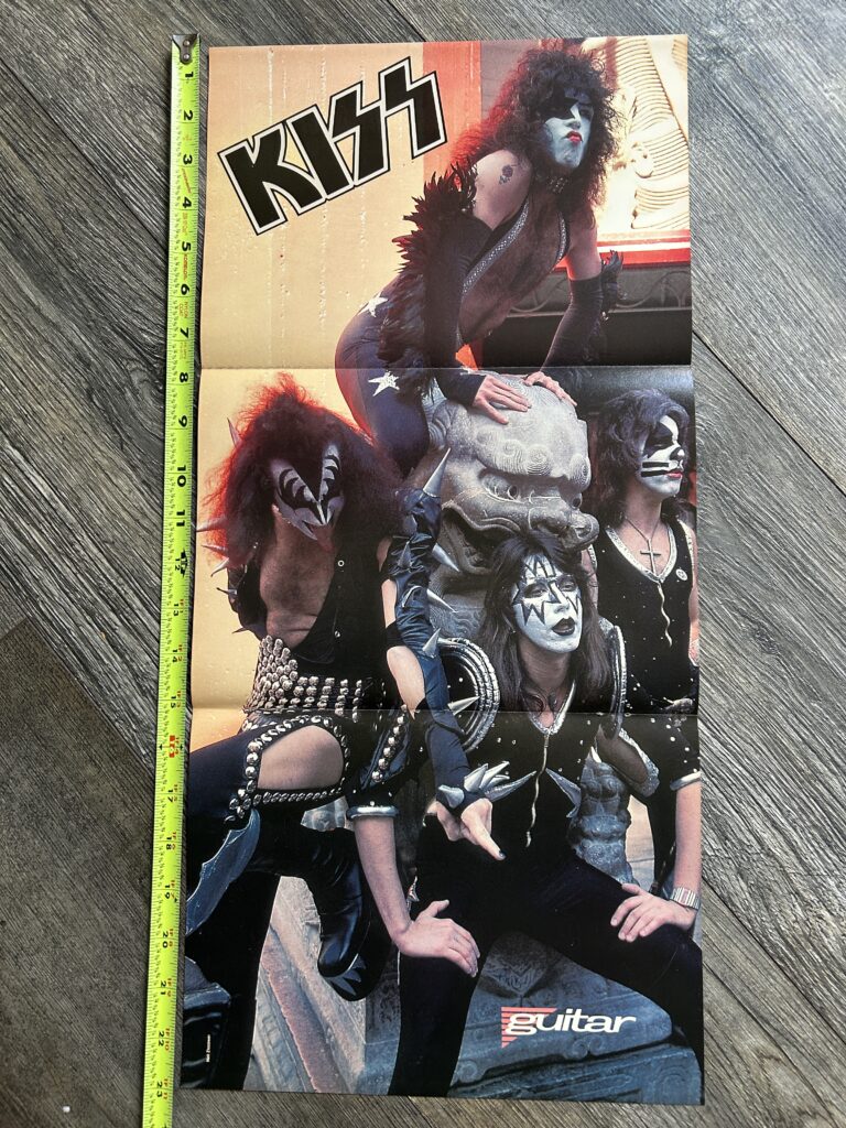 KISS Poster Centerfold 1990 Vintage Kiss Alive Grauman's Theatre CA 1976 Aucoin