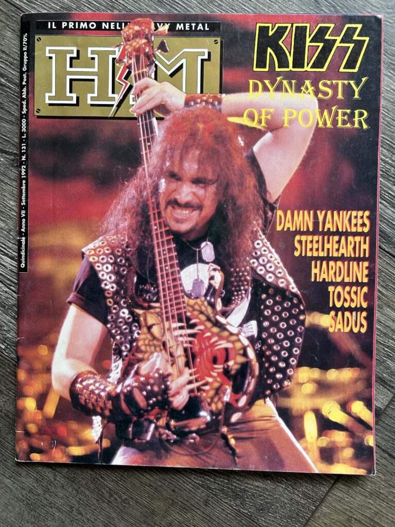 KISS Magazine Heavy Metal HM 1992 Italy Kiss Revenge Vintage Kiss Memorabilia
