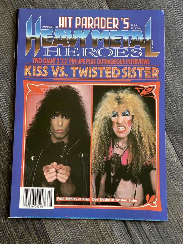KISS Magazine Heavy Metal Heroes Kiss vs Twisted Sister Kiss Poster Vintage Kiss