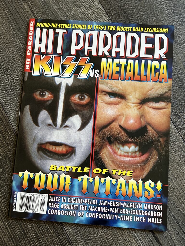 KISS Magazine Hit Parader Nov 1996 Kiss Reunion Poster Vintage Kiss Memorabilia