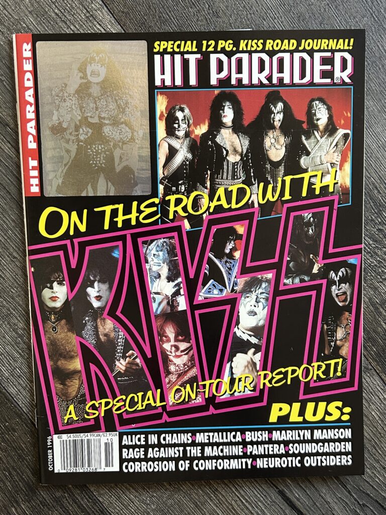KISS Magazine Hit Parader Oct 1996 Kiss Dynasty Poster Vintage Kiss Memorabilia