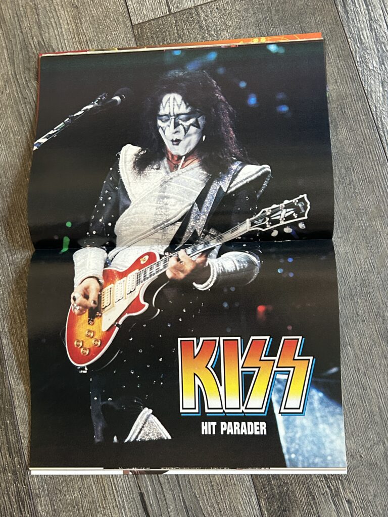 KISS Magazine Hit Parader Jan 1997 Ace Frehley Poster Reunion Tour Vintage Kiss