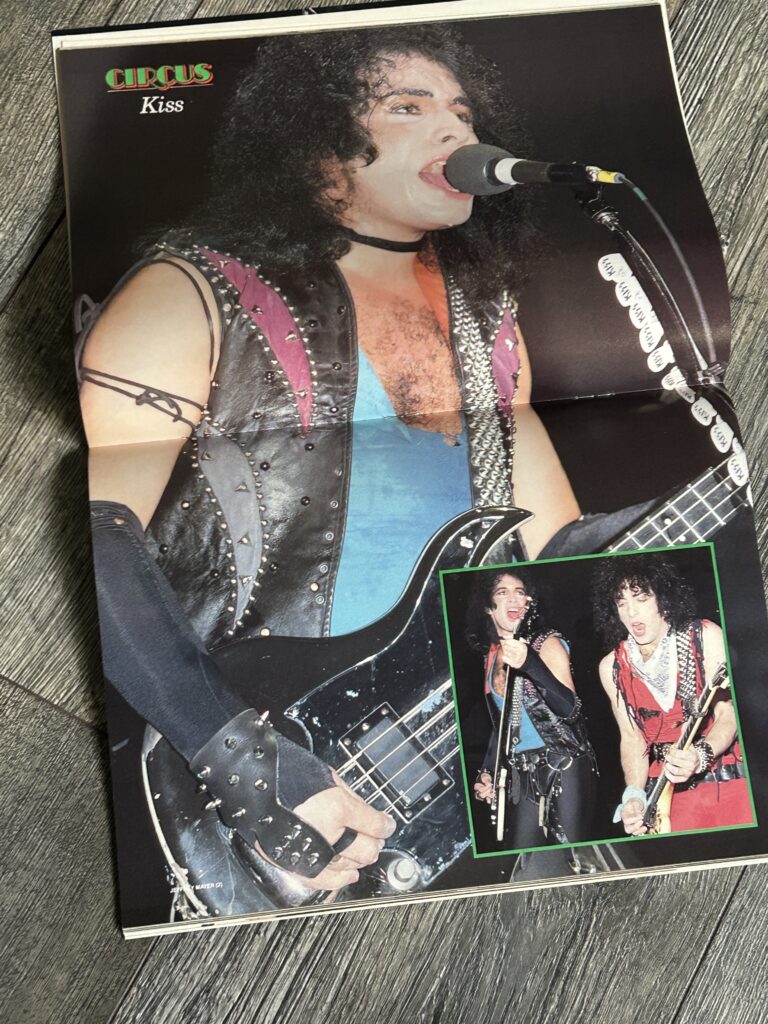 KISS Centerfold Vintage Poster Circus Magazine 1985 Iron Maiden AC/DC Joan Jett