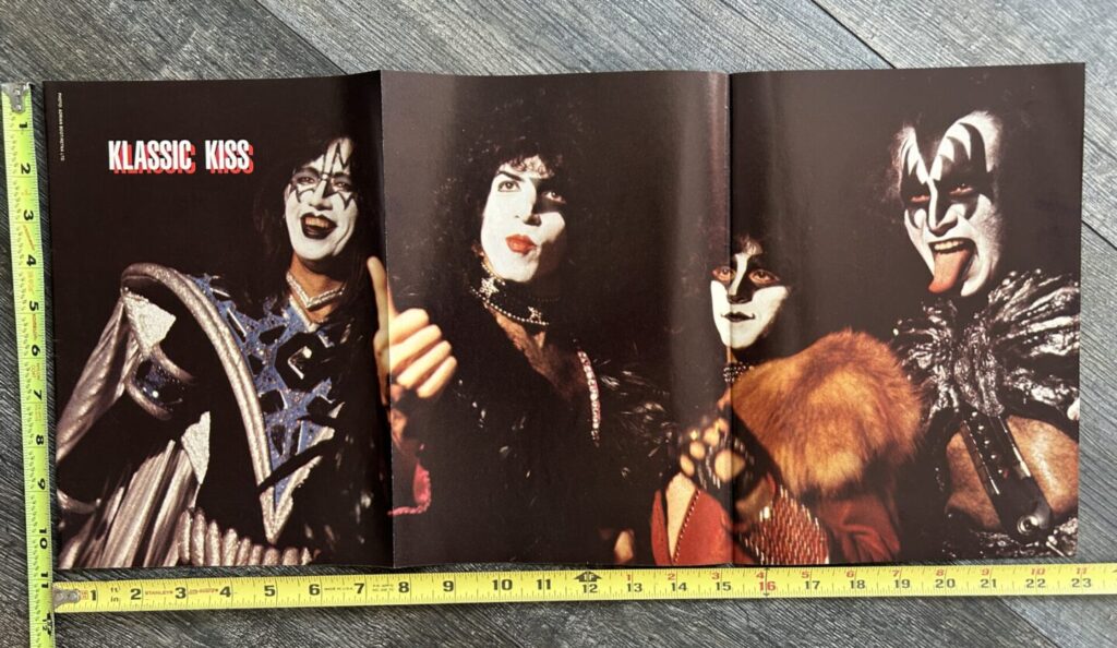KISS Poster Centerfold Unmasked Tour Era Eric Carr Vintage Kiss Memorabilia
