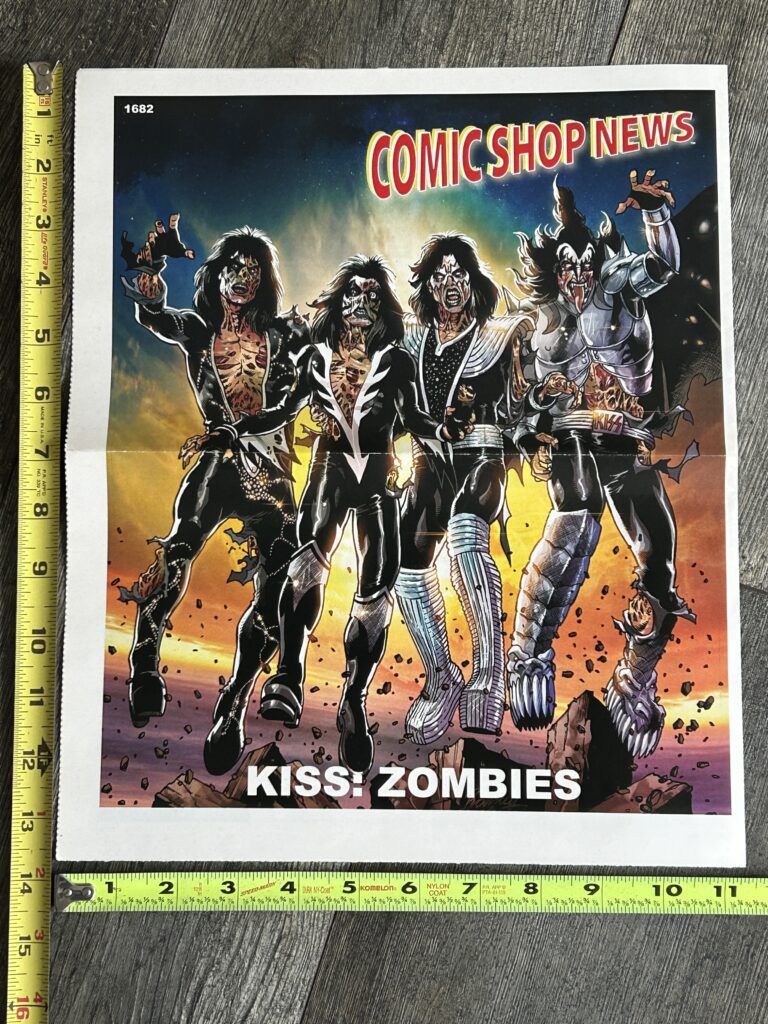 KISS Magazine Comic Shop News Kiss Zombies #1 Preview Vintage Kiss Memorabilia
