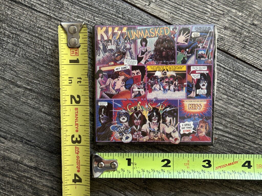 KISS Chu-Bops Unmasked Mini Gum Vinyl Album SEALED Vintage Kiss Aucoin 1980