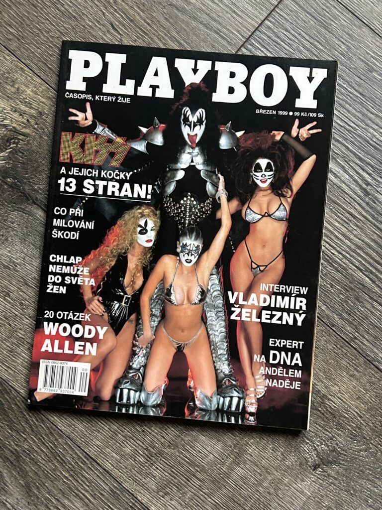 KISS Magazine Playboy 1999 Czech Rep The Girls Of Kiss Vintage Kiss Memorabilia