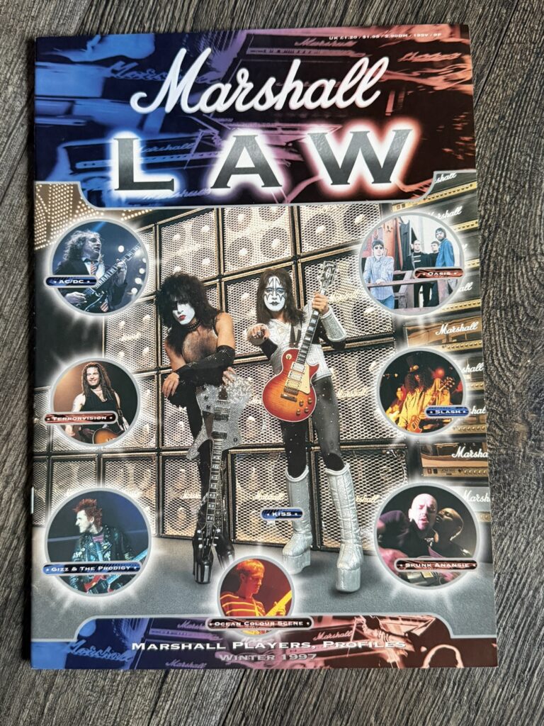 KISS Magazine Marshall Law '97 Reunion Tour Ace Frehley Vintage Kiss Memorabilia