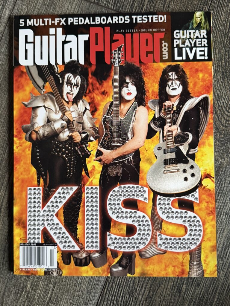 KISS Magazine Guitar Player Holiday 2009 Gene Paul Tom Vintage Kiss Memorabilia