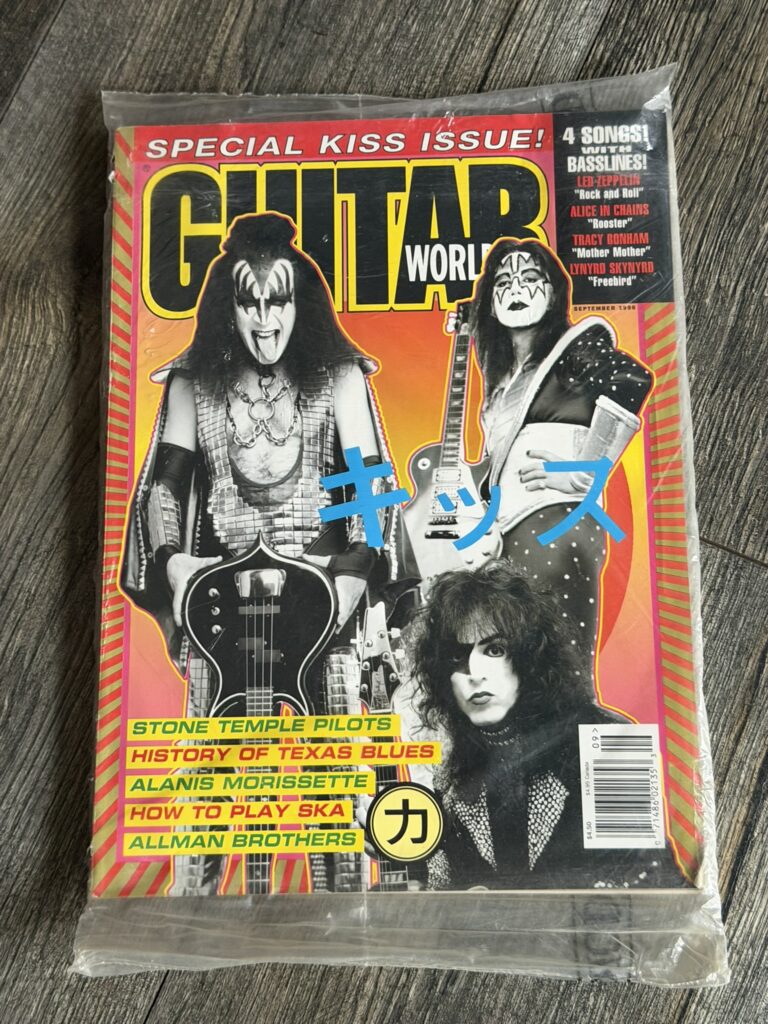 KISS Magazine Guitar World Sep 1996 Reunion Tour SEALED Vintage Kiss Memorabilia