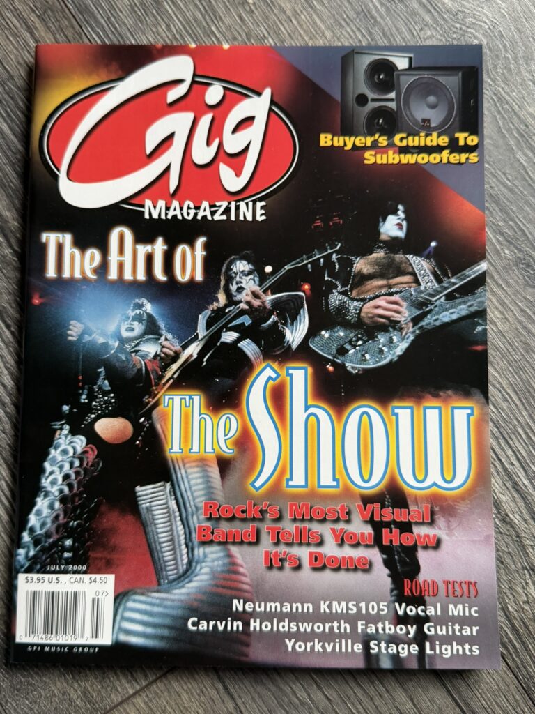KISS Magazine Gig Magazine July 2000 Farewell Tour Vintage Kiss Memorabilia