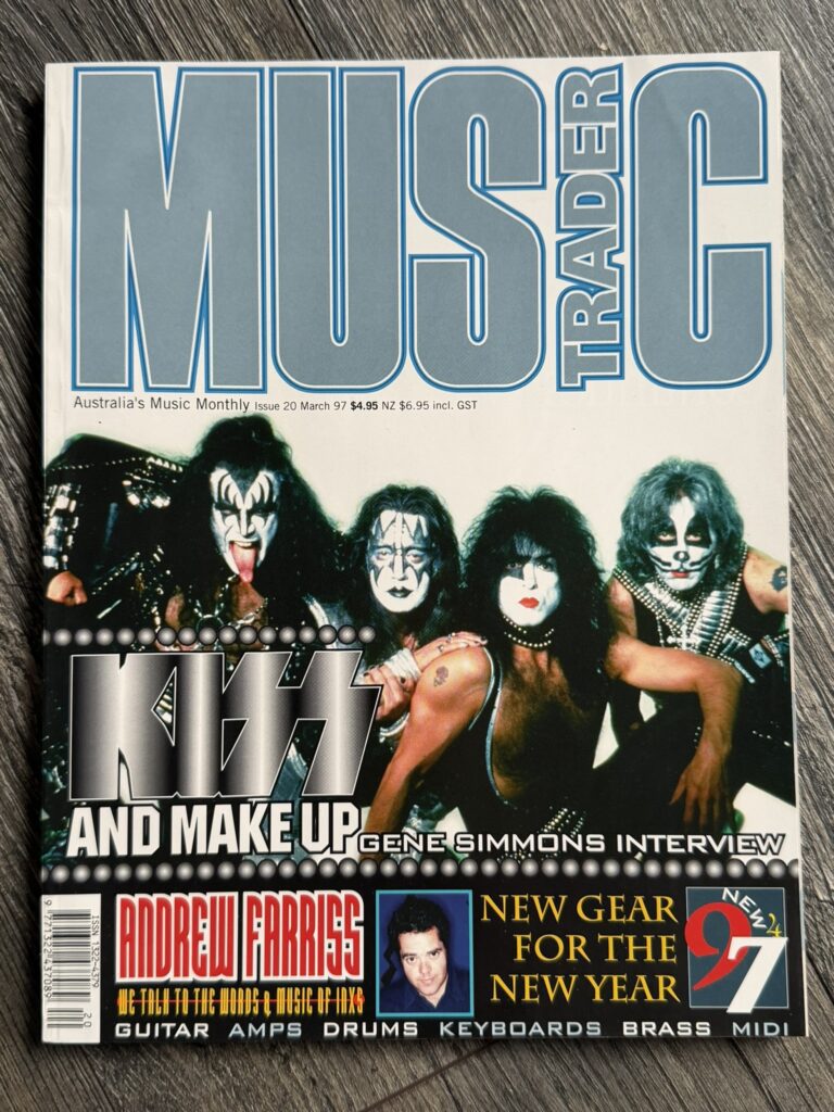 KISS Magazine Music Trader 1997 Australia Reunion Tour Vintage Kiss Memorabilia