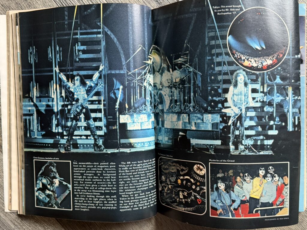 KISS Magazine Playboy Dec 1977 Rock And Roll Over Tour Japan Vintage Kiss Aucoin