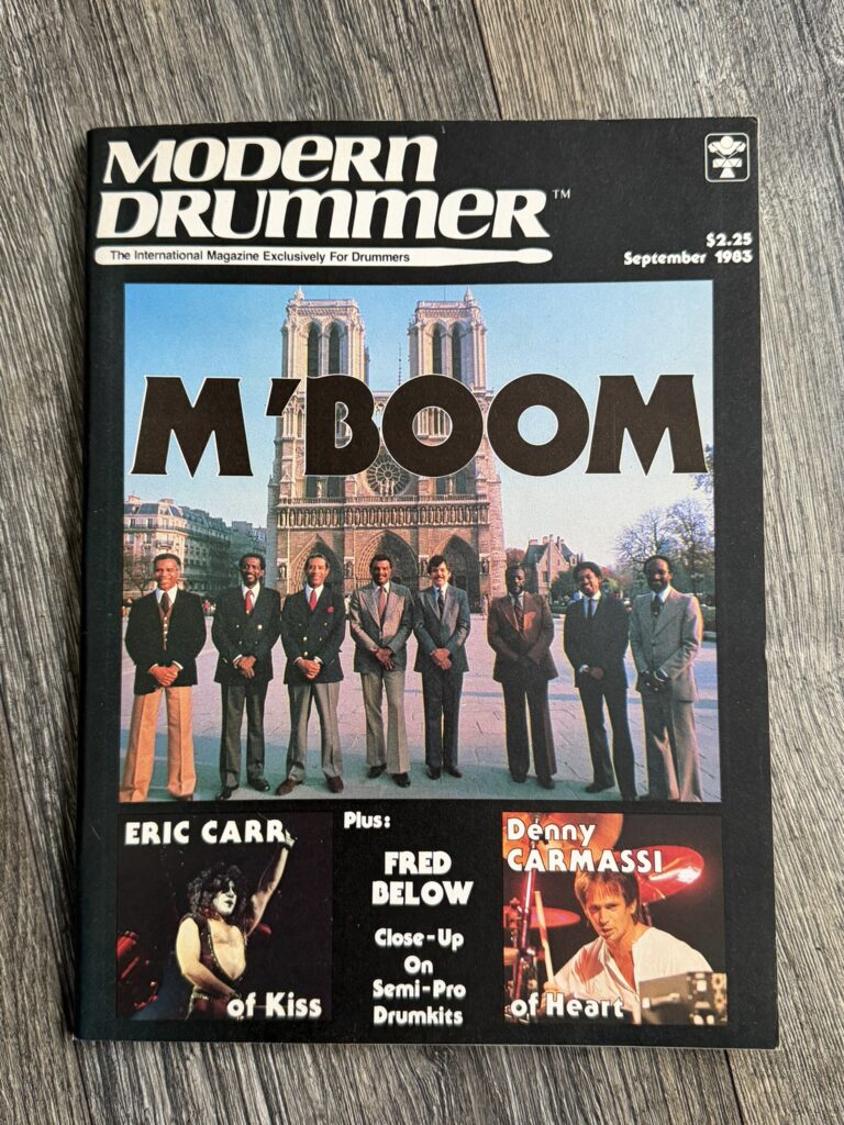KISS Magazine Modern Drummer Sept 1983 ERIC CARR Creatures Vintage Kiss Aucoin