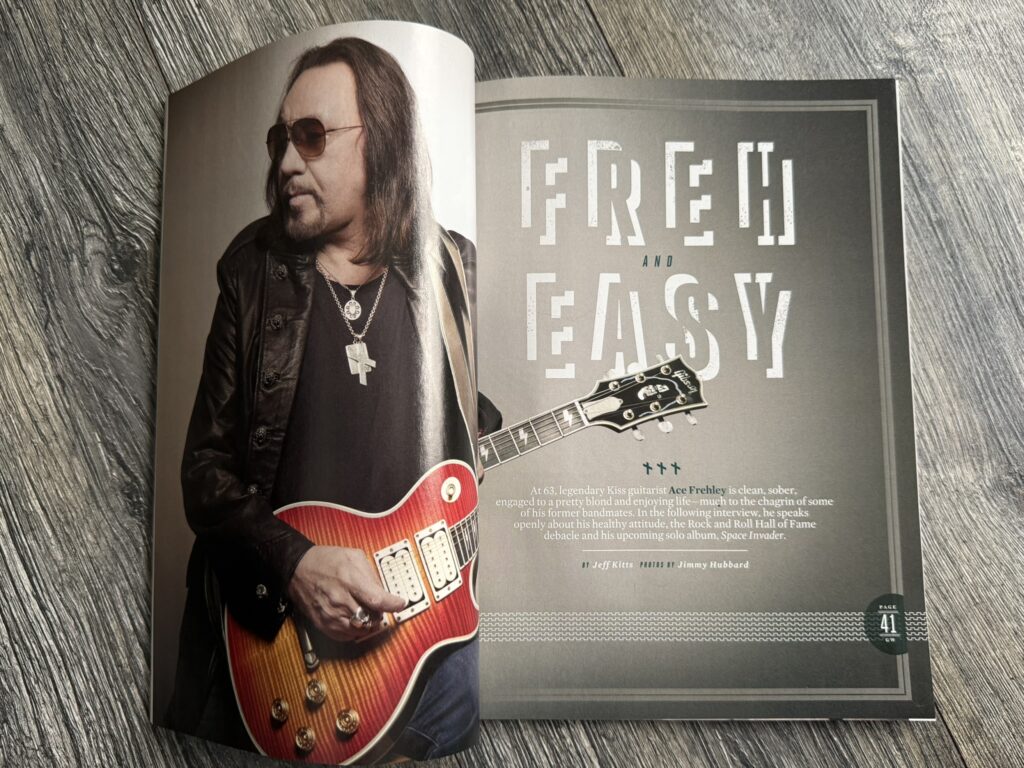 KISS Magazine Guitar World July 2014 ACE FREHLEY Jimmy Page Vintage Kiss
