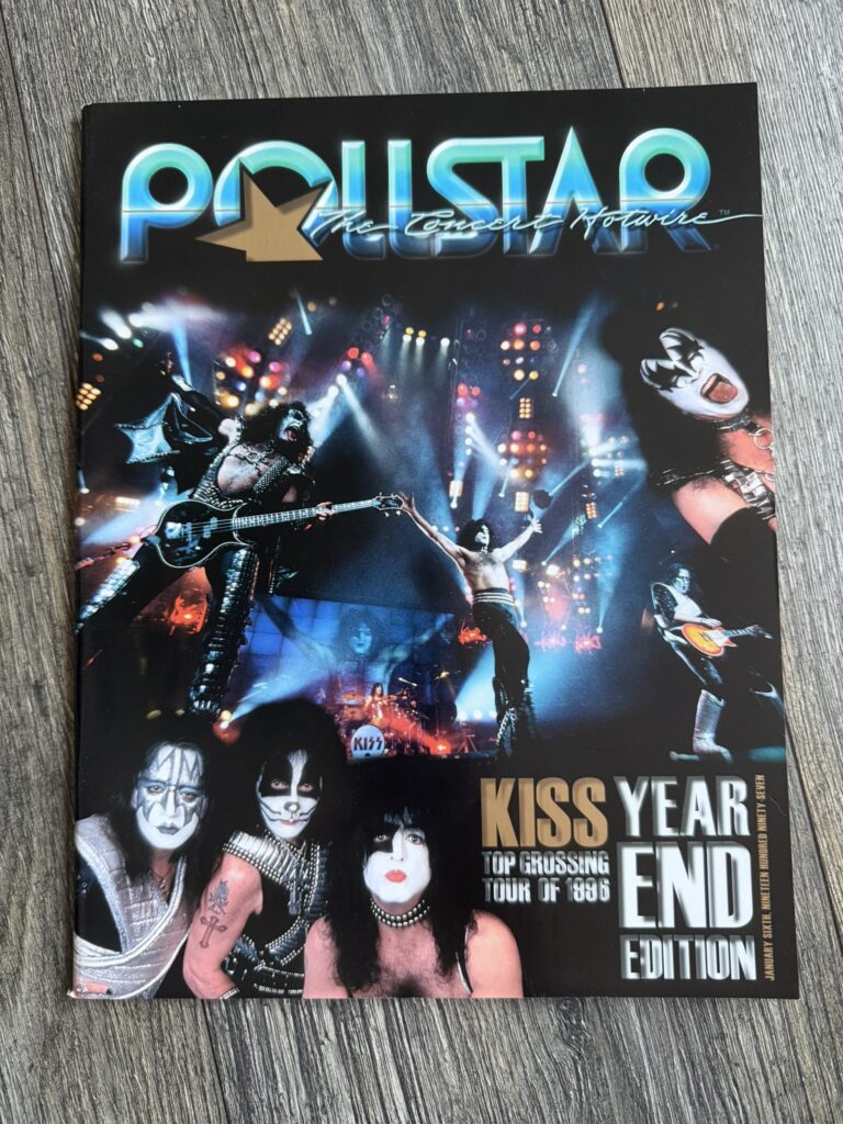 KISS Magazine Pollstar Jan 1997 Reunion Concert Tour Vintage Kiss Memorabilia