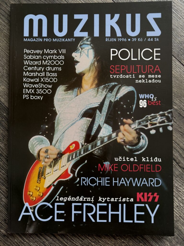 KISS Magazine Muzikus 1996 ACE FREHLEY Reunion Czech Vintage Kiss Memorabilia
