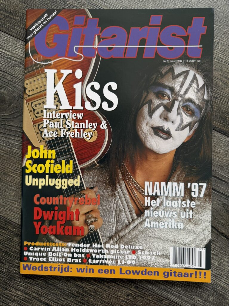 KISS Magazine Guitarist 1997 ACE FREHLEY Netherlands Vintage Kiss Memorabilia