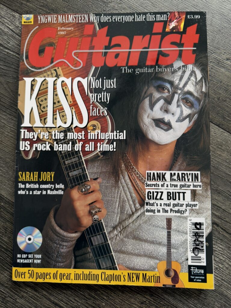 KISS Magazine Guitarist Feb 1997 ACE FREHLEY Reunion UK Vintage Kiss Memorabilia