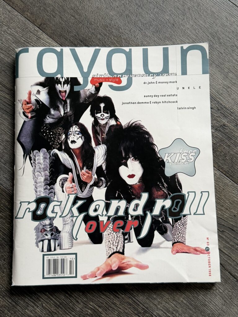 KISS Magazine Raygun w/ Kiss Poster Oct 1998 Psycho Circus Vintage Kiss