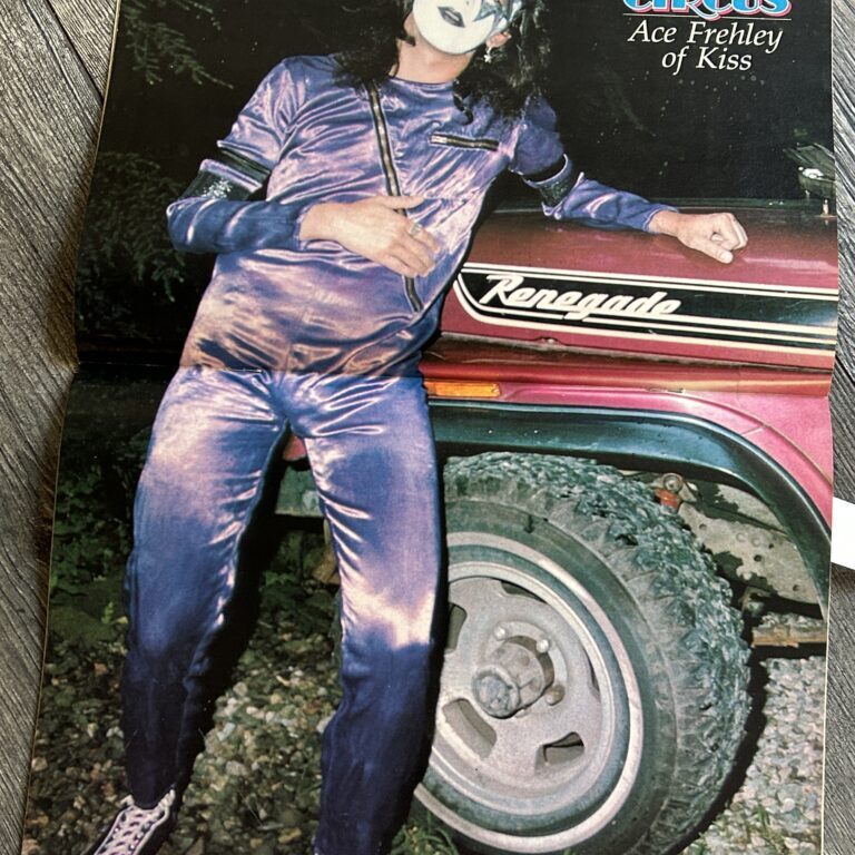 KISS Poster Centerfold Ace Frehley Aucoin 1975 Circus Magazine Apr 1978 Blondie