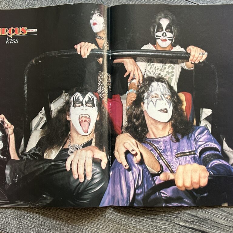 KISS Poster Centerfold 1975 CIRCUS Magazine Vintage Kiss Ad Aucoin 1979 Queen